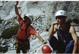 scouting the climb