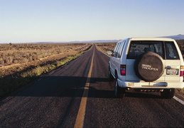 Trooper on the road in Baja