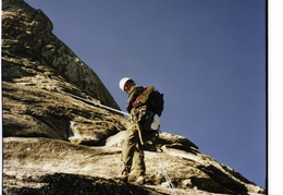 Robert rappelling