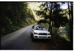 Driving through the Trinity Alps to Oregon