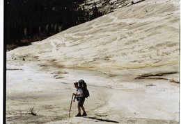 Hiking along Tenaya Canyon