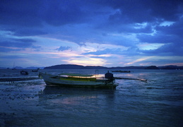 Sunset along Ao Nang beach