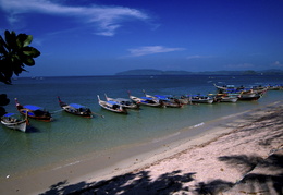 long Tail boats around Ao Nang