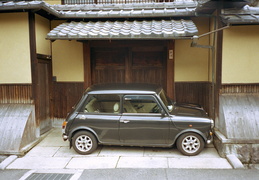 small car, small parking space