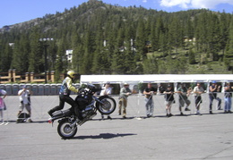 standing wheelie