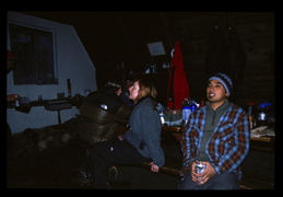 inside Ludlow hut