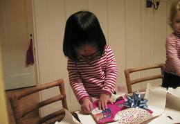 opening gifts