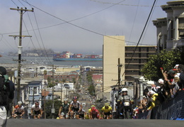 Riders cresting the King of the Hill