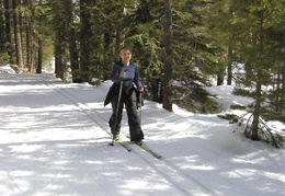 Diane Cross-country skiing