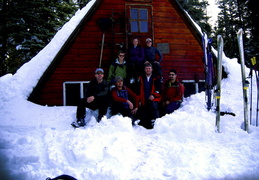 group shot at Ludlow Hut