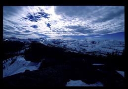 snow on the Sierra