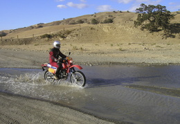 Dave handles the water crossing