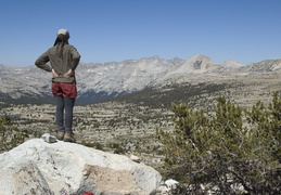 Mandy taking in the view