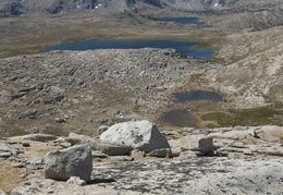 looking down on the mountainscape