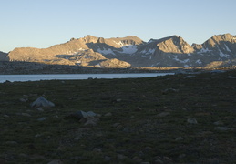 sun setting in the Sierra