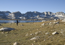 hiking out