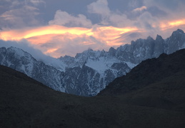 Sunset over the Eastern Sierra