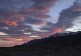 Sunset over the Eastern Sierra