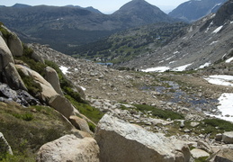 looking back at our hike