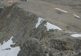 looking back down from the summit