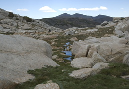 hiking along a Sierra creek