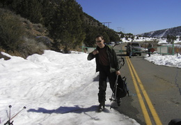 Jim getting ready to ski in