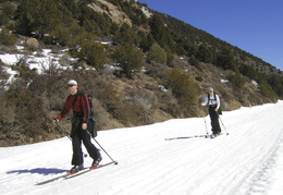 heading in to Tioga Pass Resort