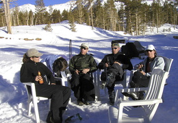 arriving at Tioga Pass Resort