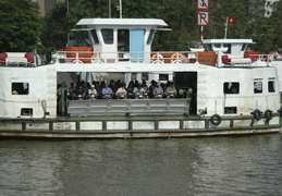 motorbikes on the ferry