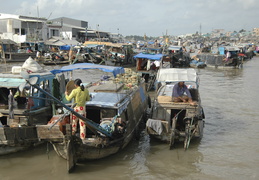 floating market near Can Tho