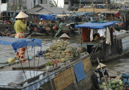 floating market near Can Tho