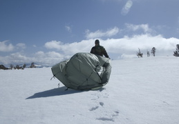 Packing in the tent