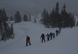 Backcountry skiing