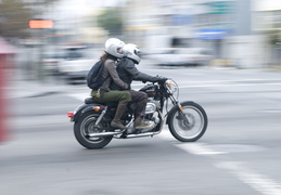 bikers in the city