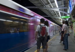 waiting for the Skytrain