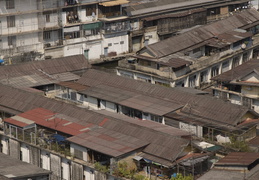 closeup shots of houses and neighborhoods