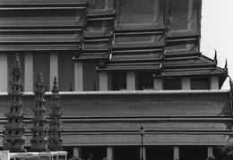 temple courtyard & roofline