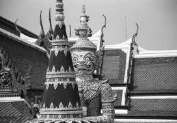 Palace guardians & statues