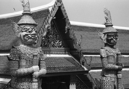 Palace guardians & statues