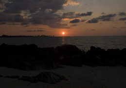 sunset on the beach