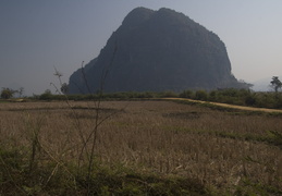 fields and mountain