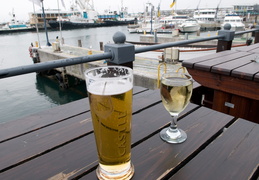 drinks along the waterfront