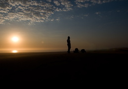 Sunset on the dunes