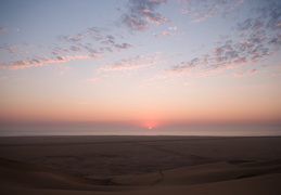 Sunset on the Skeleton Coast