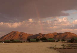 rainbows and mountains