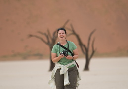 Meghan in Sossusvlei