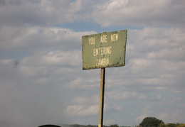 Crossing into Zambia