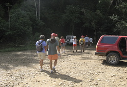 departing on a hike