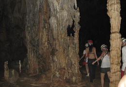 hiking through the ATM cave