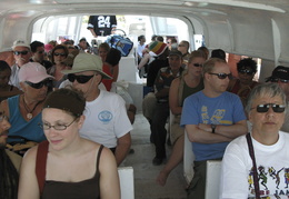 ferry ride back to Belize City (or as they call it in Belize.. just Belize)